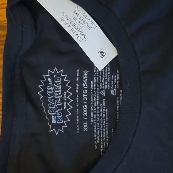 Beavis & Butthead T-Shirt in Plus Size 3XL - Picture 3 of 4
